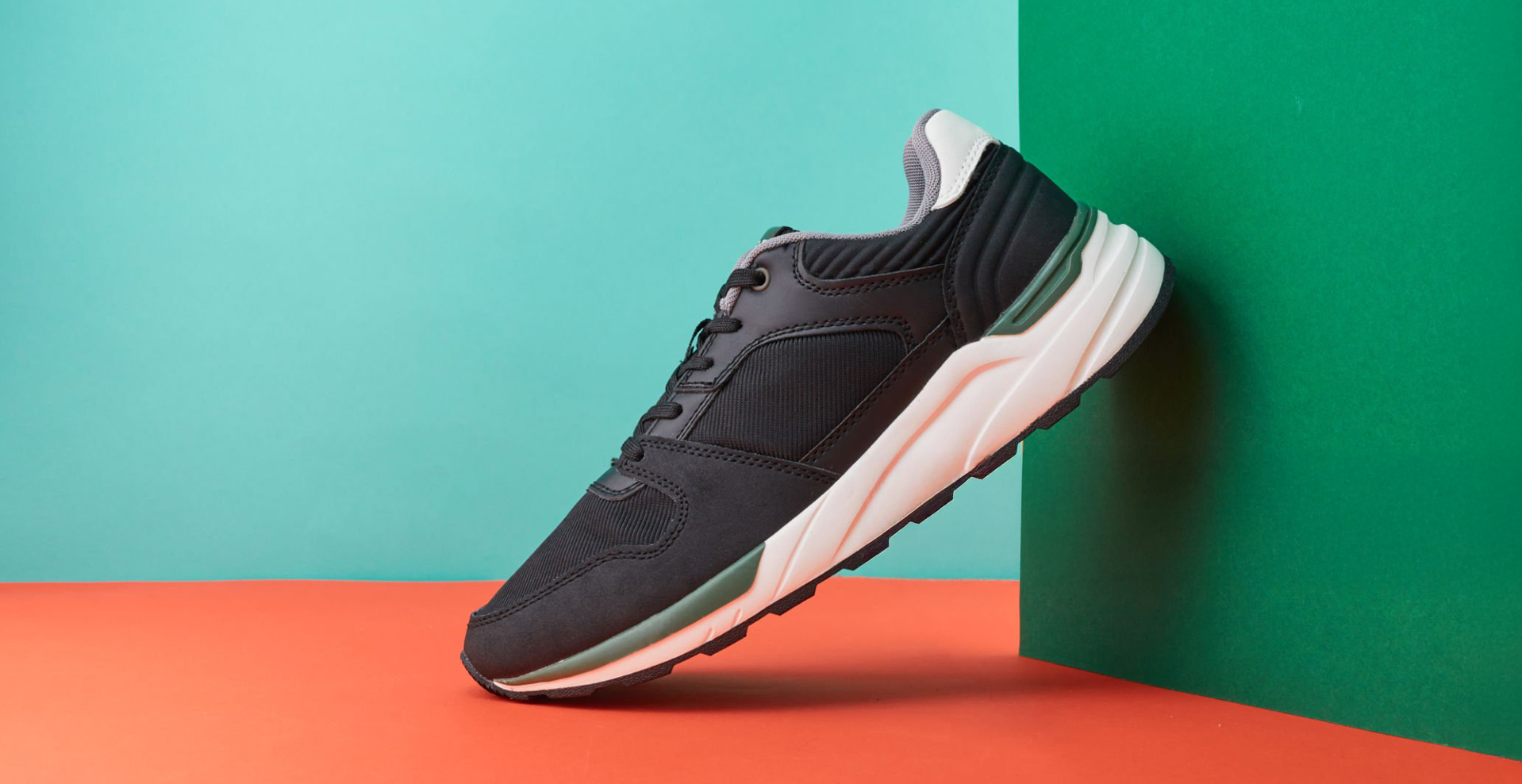 Sneaker flat lay — placeholder mockup image